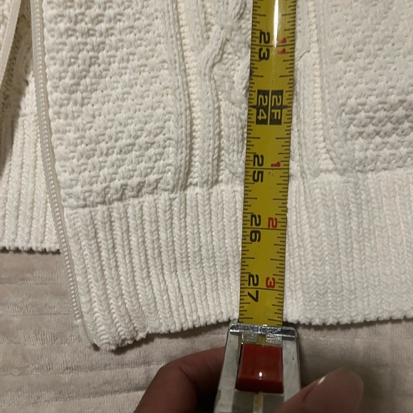 NWOT Adidas Women's Cream Cardigan with Burgundy Accents - Picture 10 of 15